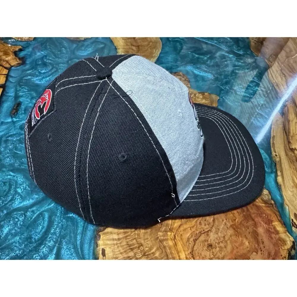 Cincinnati Reds Community Fund Black And Gray Ball Cap Trucker Hat Adjustable